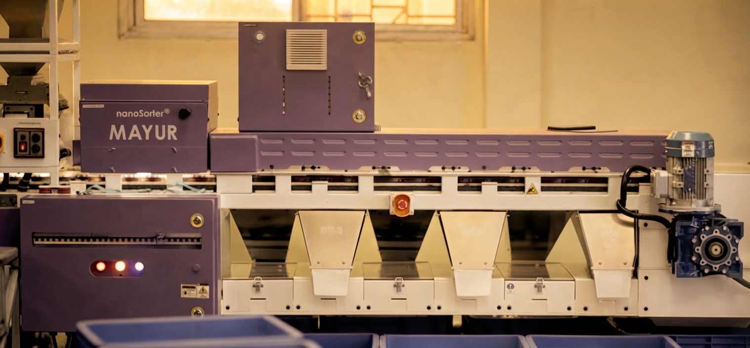 An optical colour sorter.